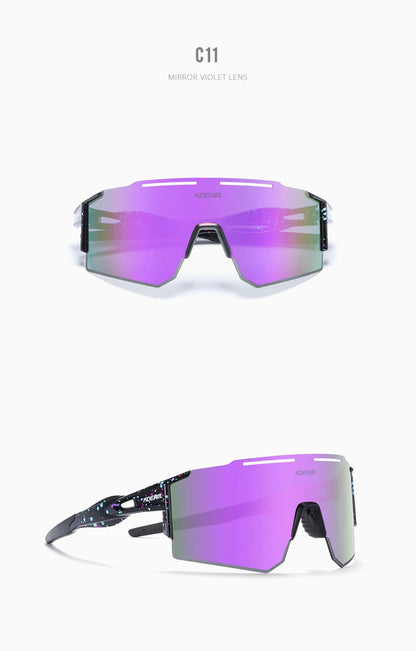 Sonnenbrille Sport TR90 polarisiert 1,2mm Glas Gummisteg winddicht Herren