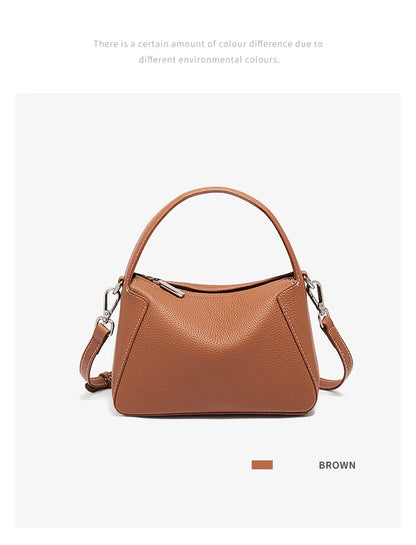 Damen Handtasche Aus Rindsleder Schulter Crossbody Minimalist Style