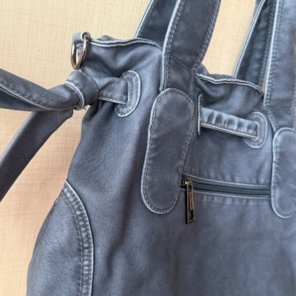 Damen-Handtasche Top-Handle Schultertasche Vintage Stil Aus Weichem PU-Leder Ideal Für Alltag