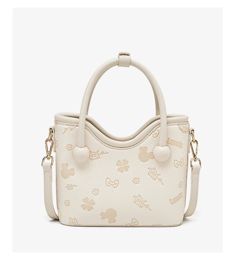 Damen Handtasche Aus PU-Leder Im Bucket-Stil Mit Crossbody Design