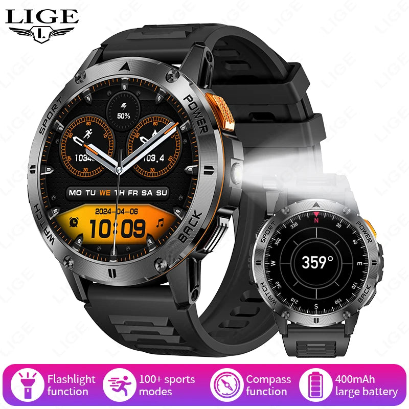 LIGE Outdoor-Sport-Smartwatch mit 1,53 Zoll Display und robustem Design