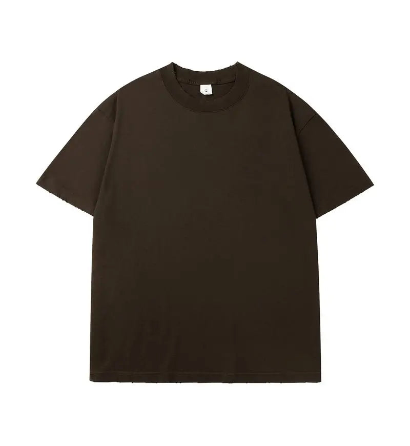 Unisex Zerrissenes T-Shirt im Vintage-Look für Hip Hop Streetwear