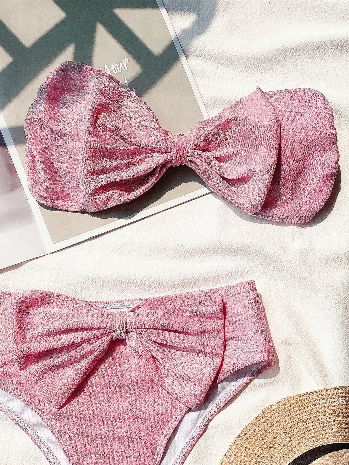 Sexy Bügel-Bikini-Set mit Push-up-Effekt – Brasilianischer Stil für Damen und Mädchen, ideal als Strandbekleidung
