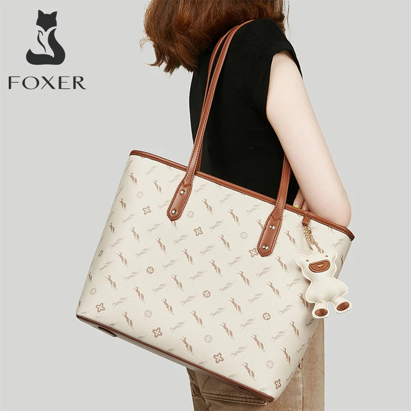 Damen-Handtasche aus PU-Leder mit großer Kapazität und Reißverschluss für Alltag und Freizeit