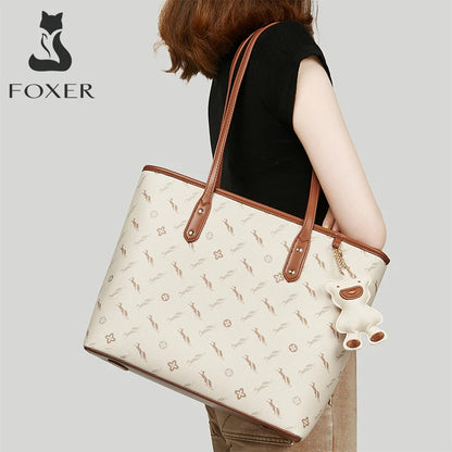 Damen-Handtasche aus PU-Leder mit großer Kapazität und Reißverschluss für Alltag und Freizeit