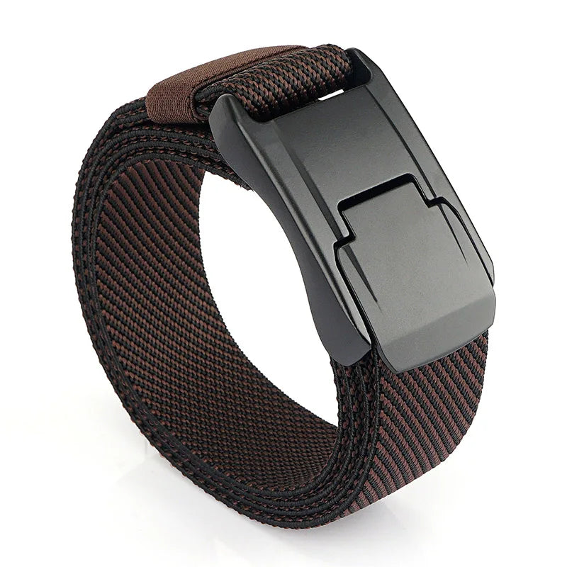 VATLY Elastik-Gürtel Herren Matte Metall-Schnalle Schnellverschluss Tactical Outdoor