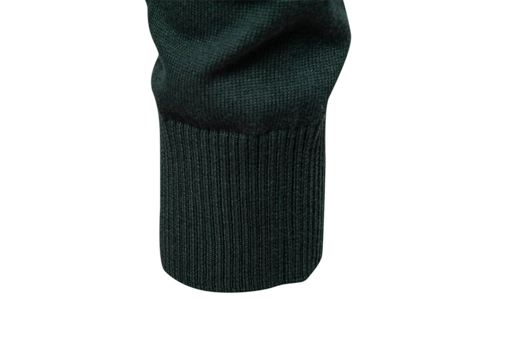 Herren Pullover aus Baumwolle mit Stehkragen für lässige Business-Looks
