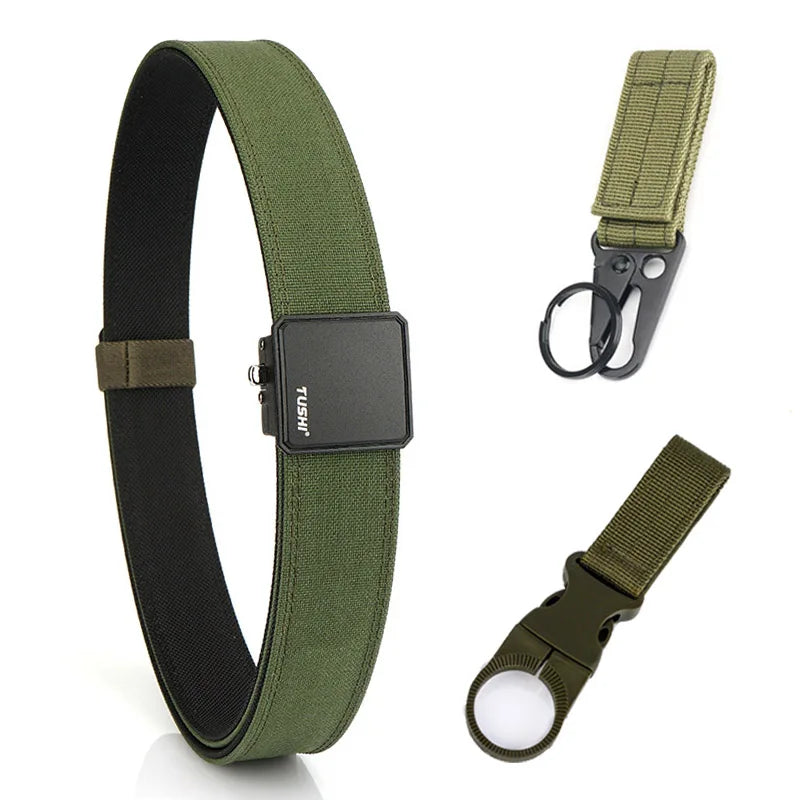 VATLY Hard EDC Tactical Gürtel Herren Nylon Rigid Automatik-Schnalle