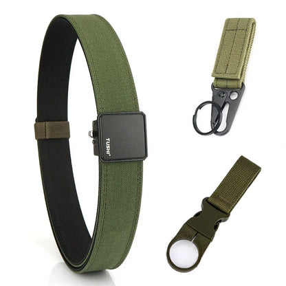 VATLY Hard EDC Tactical Gürtel Herren Nylon Rigid Automatik-Schnalle