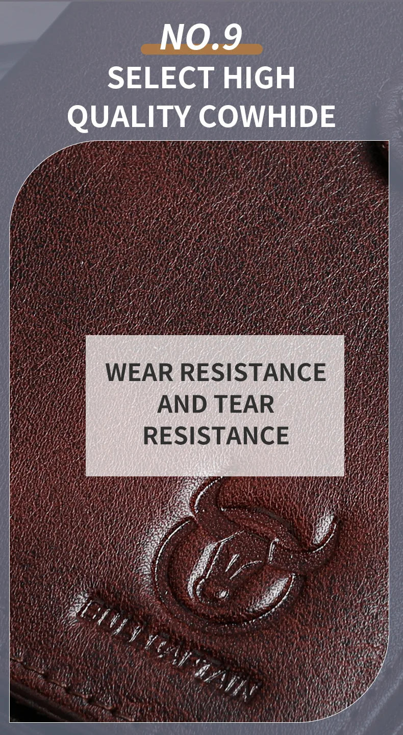 Unisex Geldbörse Langformat Bifold Mit RFID-Schutz Und Handgelenkband Für Mehrere Karten