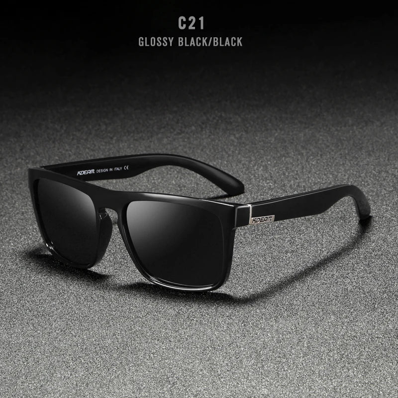 Sonnenbrille quadratisch polarisiert elastisch Spiegel 17 Farben Unisex