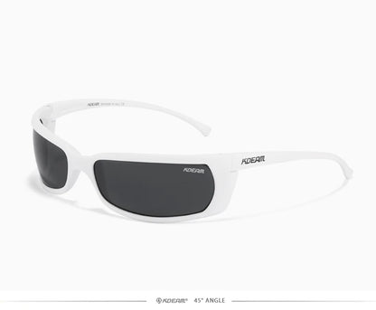 Sonnenbrille Sport UV400 polarisiert leicht Angeln Reißverschlussetui Unisex