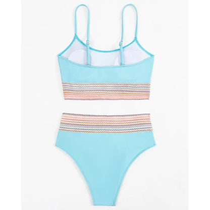 Silberner Push-Up-Bikini mit Strasssteinen – Sexy Badeanzug für Damen am Strand oder Pool