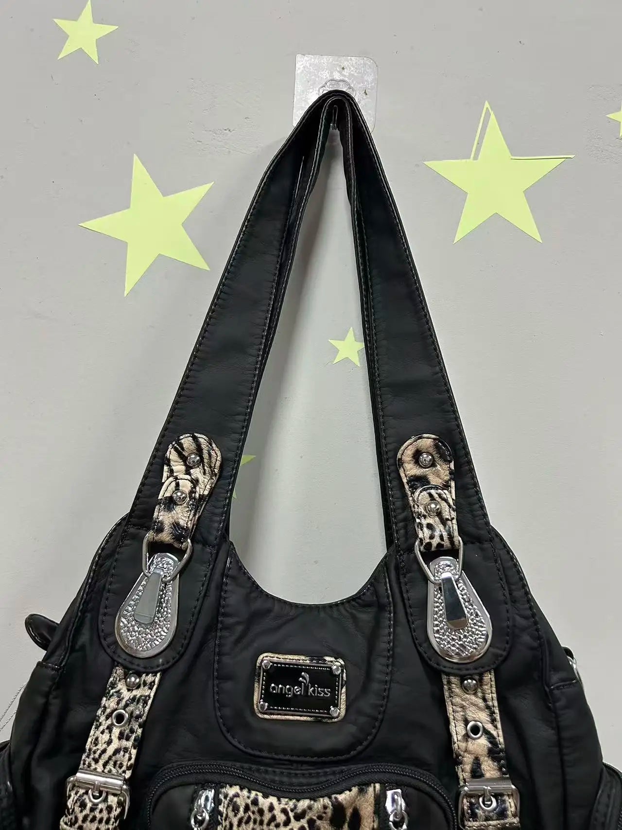 Damen-Schultertasche aus PU-Leder großes Fassungsvermögen ideal für Alltag und Reisen