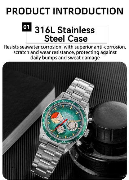 Herren-Chronograph mit OS20-Werk und Retrodesign
