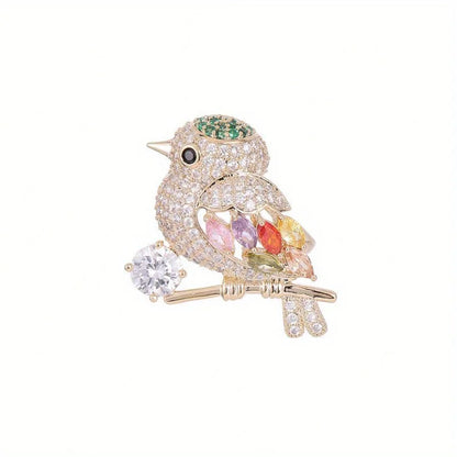 Brosche Vogel Kristall Strass Luxus Klassisch Party Mantel Damen