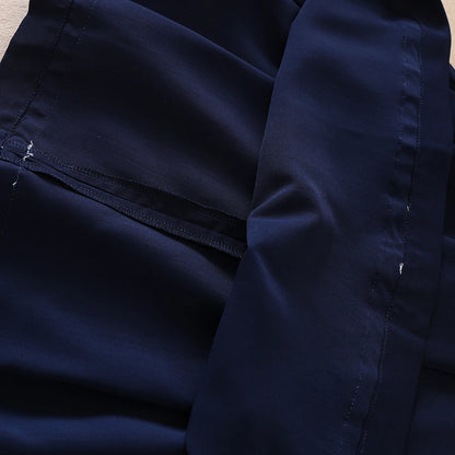 Kurzärmliges Sommerkleid für Mädchen für 5–12 Jahre, adrette Kleider mit gestreiftem Kragen im College-Stil, Kleidung für den Schulanfang