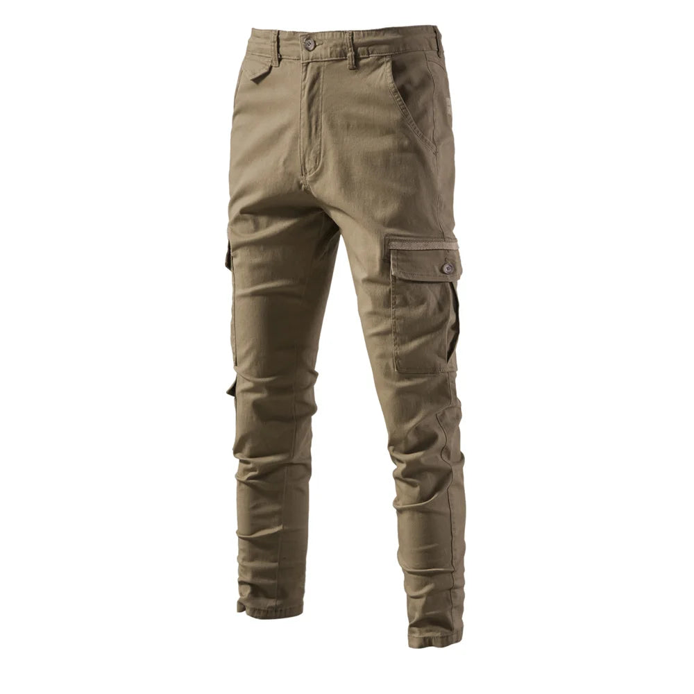 Premium Herren Cargo Hose 100% Baumwolle Mit Vielen Praktischen Taschen