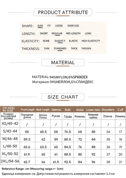 Damen T-Shirt aus gedrucktem Mesh mit slim-fit Halb Stehkragen