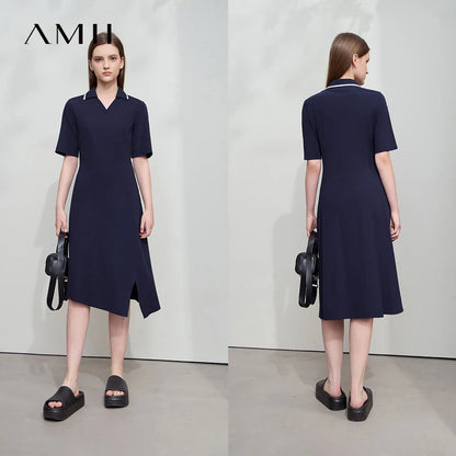 Stylisches Tailliertes Damen Strickkleid V Ausschnitt Büro