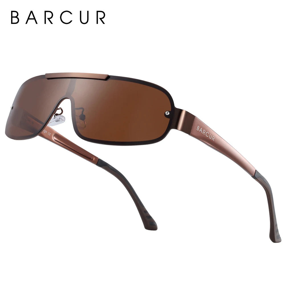 Sonnenbrille Pilot Al-Mg schmal polarisiert UV400 Sport Herren
