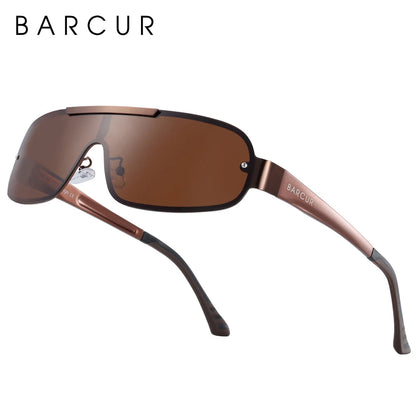 Sonnenbrille Pilot Al-Mg schmal polarisiert UV400 Sport Herren