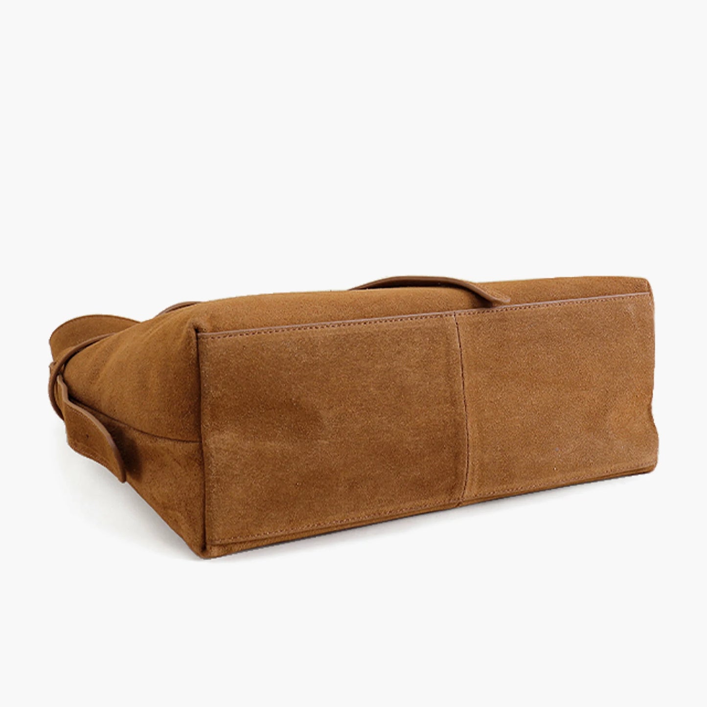 Tote-Tasche aus Echt Wildleder | Kaffee-Braun, Viel Platz