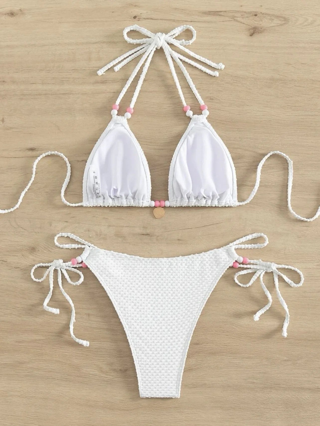 Gelbes Sexy-Bikini-Set mit Push-up für Damen – Brasilianischer Stil für Strand und Pool