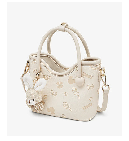 Damen Handtasche Aus PU-Leder Im Bucket-Stil Mit Crossbody Design