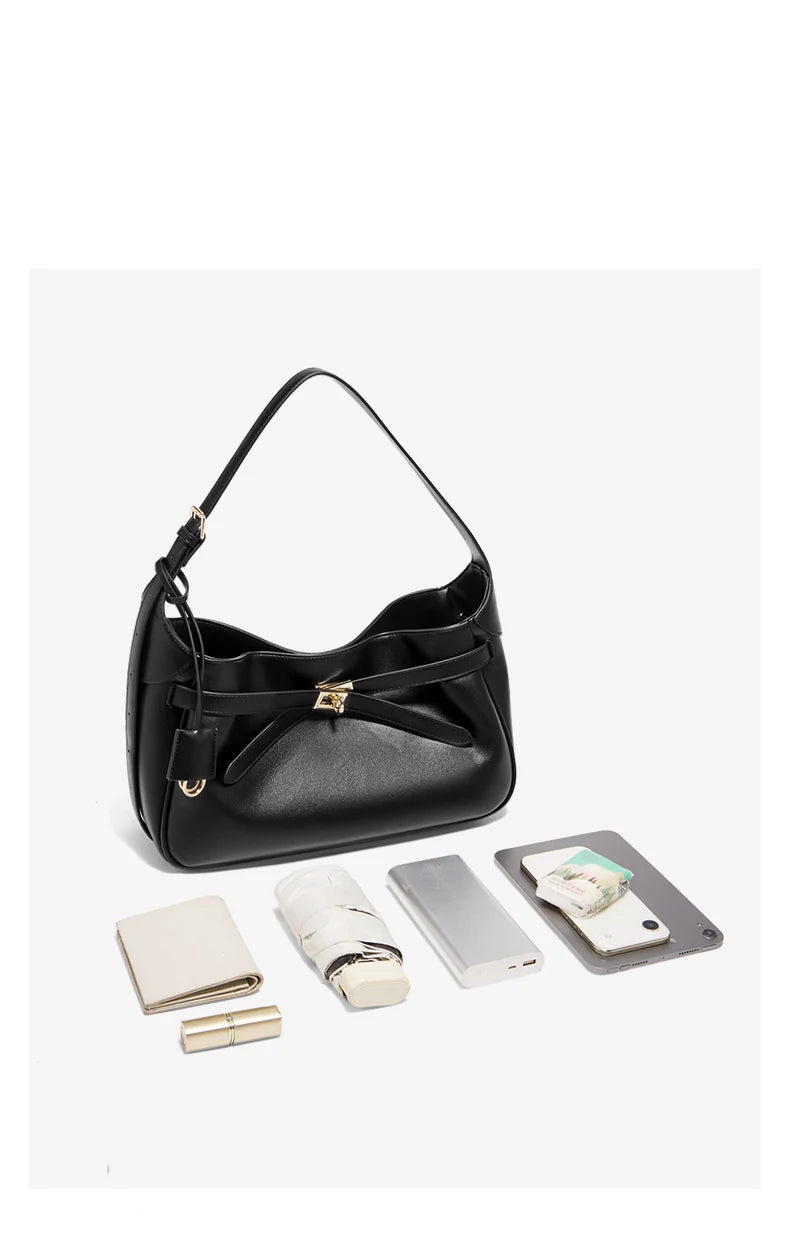Damen Schultertasche aus Kunstleder mit großer Kapazität