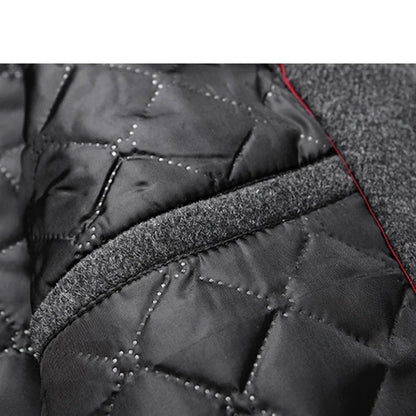 Wollmantel für Herren in Schwarz-Grau – Modern & elegant