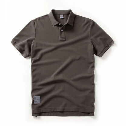 Polo-Shirt Neue Sommer Revers Elastizität T-shirt Einfarbig Mode Kurzarm Business Casual Männer Kleidung M-3XL BP13200