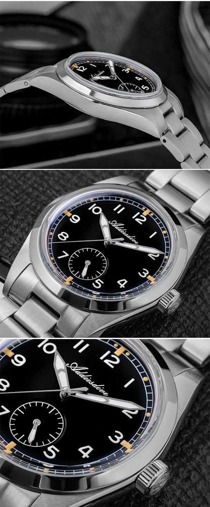 36mm Herren Vintage-Quarzuhr K1 Mineralglas 100m wasserdicht BGW9 C3 Minimalist
