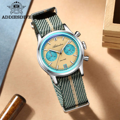 Herren-Chronograph mit VK64-Quarzwerk und Saphirglas