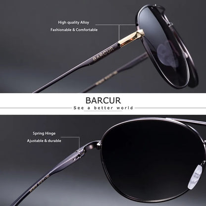 Damen-Sonnenbrille oval Edelstahl Pilot Farbverlauf polarisiert Spiegel