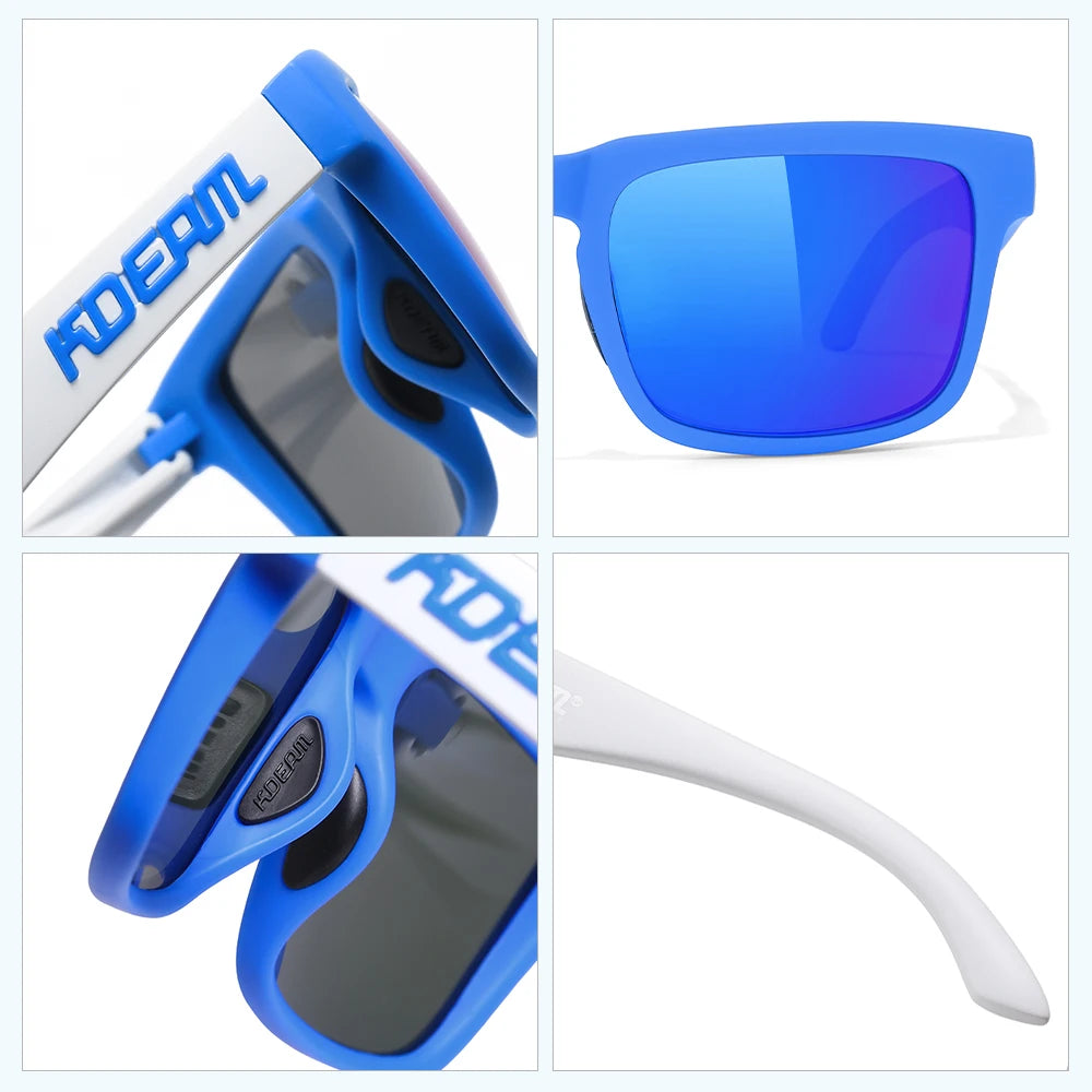 Sonnenbrille polarisiert bunt Outdoor Wandern Reißverschlussetui Unisex