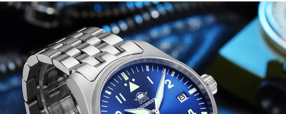 Herren-Taucheruhr mit C3-Leuchtmasse und NH35A-Automatikwerk