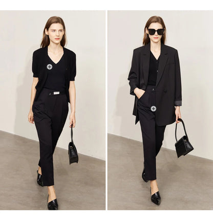 Damen T-Shirt im minimalistischen Stil mit V-Ausschnitt und kurzen Ärmeln