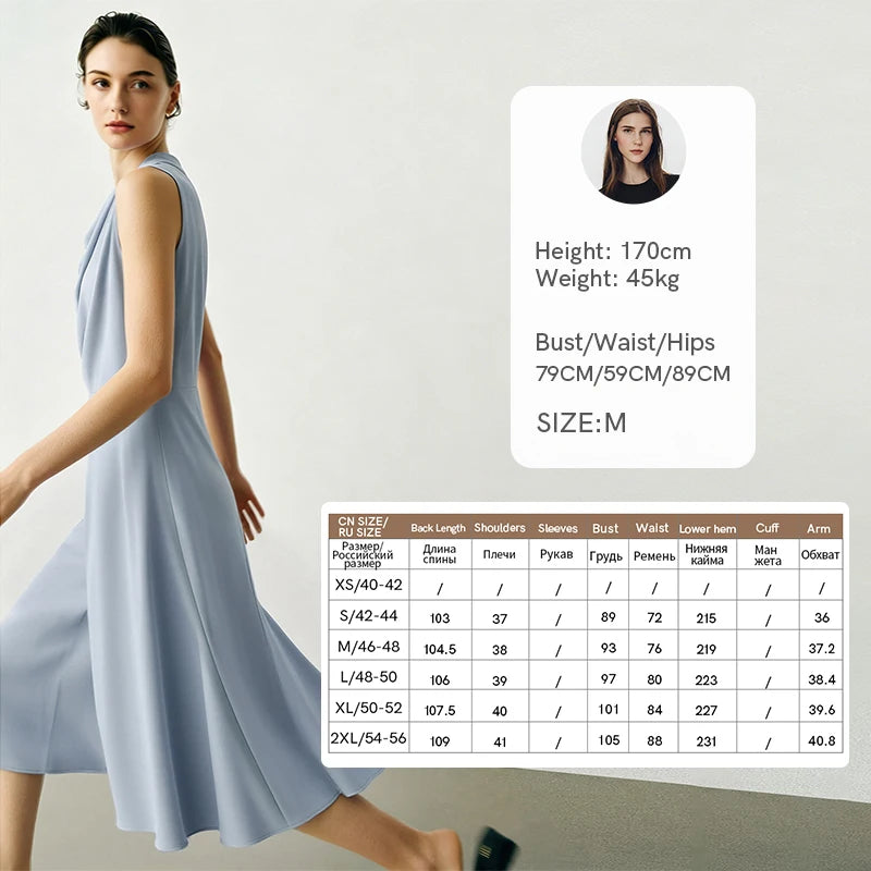 Elegantes Damenkleid Mit Wasserfallausschnitt Für Berufsfrau