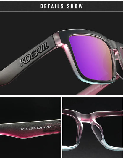 Sonnenbrille Outdoor polarisiert Farbverlauf winddicht Standardgröße Unisex