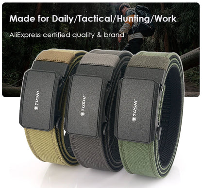 Herren-Taktischer Gürtel aus robustem 1100D-Nylon mit matte Metall-Schnalle für Alltag und Outdoor