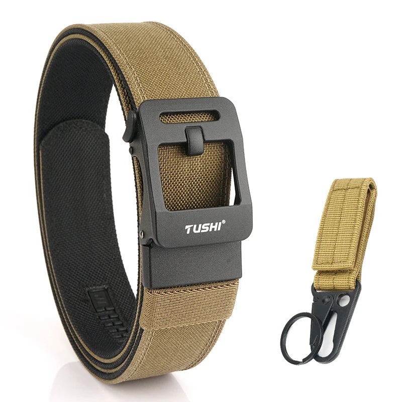 VATLY EDC Rigid Gürtel Herren Nylon Tactical Gun Belt Automatik-Schnalle