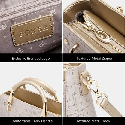Damen Schultertasche aus Split-Leder mit Luxus-Design Crossbody