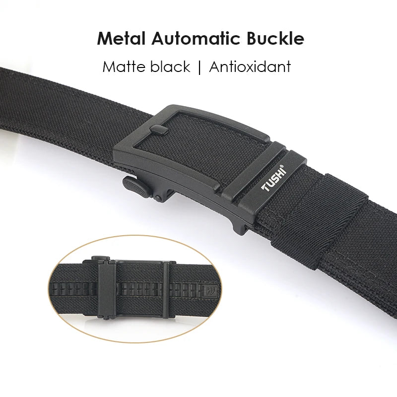 Unisex-Taktischer Gürtel aus 1100D Nylon mit Zinklegierung-Schnalle und Schnellverschluss 3,8 cm Breite