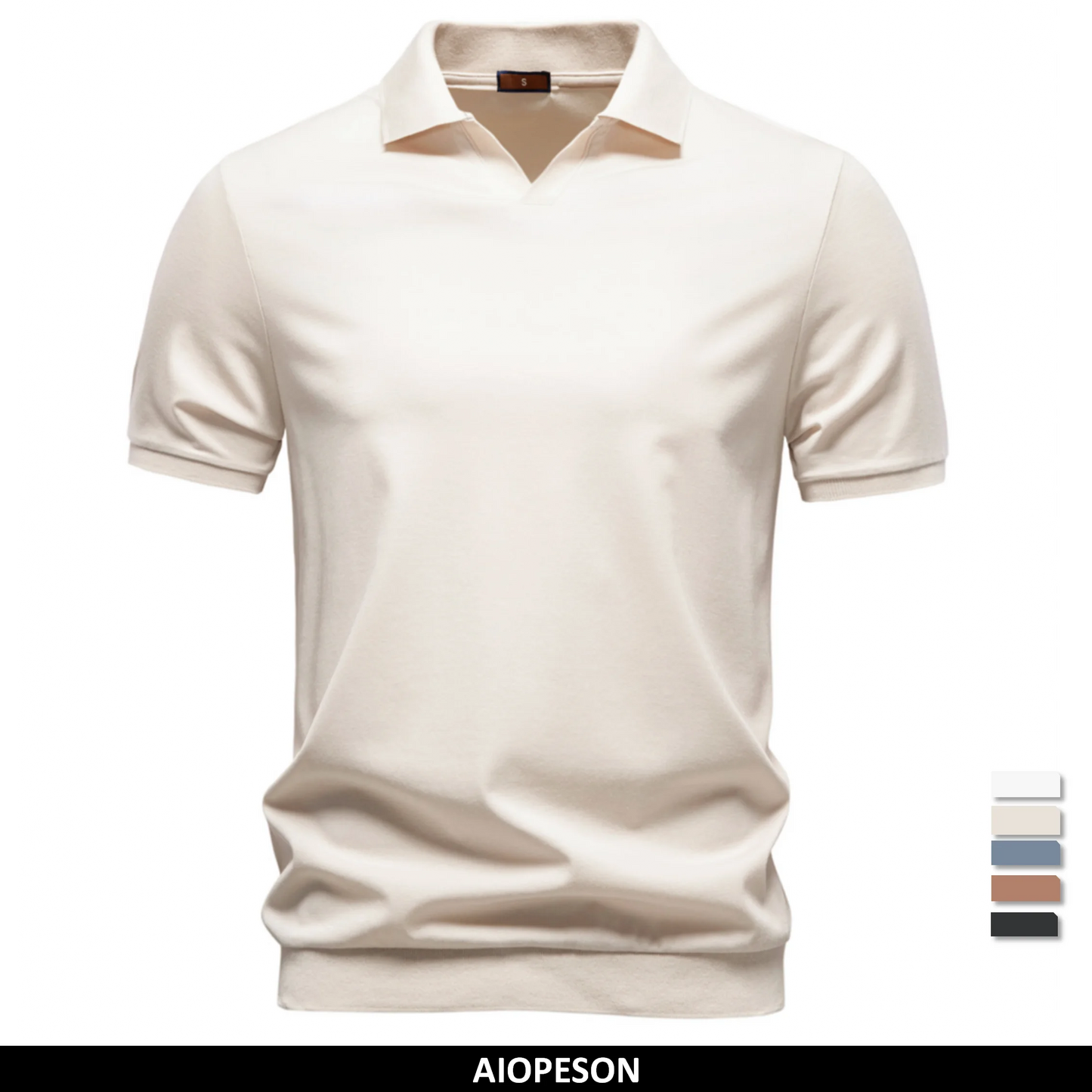 Hochwertiges Atmungsaktives Poloshirt Für Herren Mit Seidiger Weichheit
