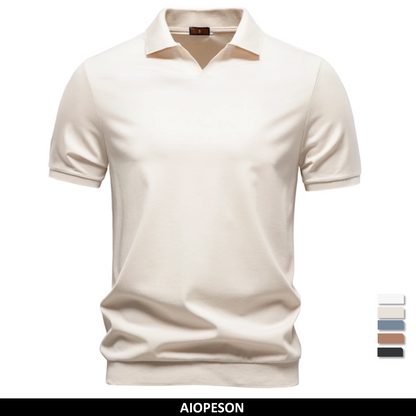 Hochwertiges Atmungsaktives Poloshirt Für Herren Mit Seidiger Weichheit