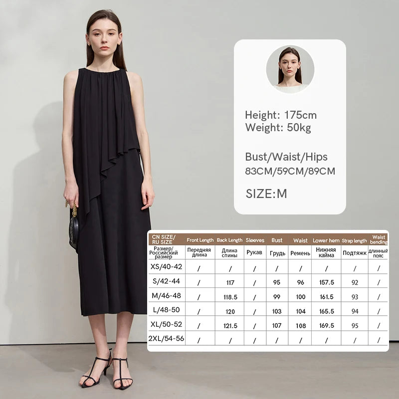 Minimalistisches Leicht Fließendes Abendkleid Für Damen Sommer