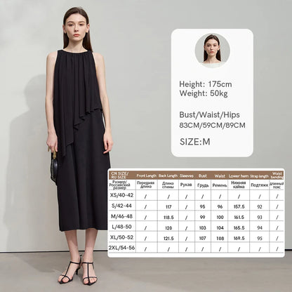 Minimalistisches Leicht Fließendes Abendkleid Für Damen Sommer
