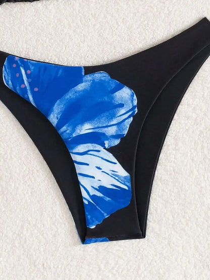 Glamouröses Damen-Bikini-Set mit Push-up-Effekt und glänzendem Design – perfekt für den Strand oder Pool