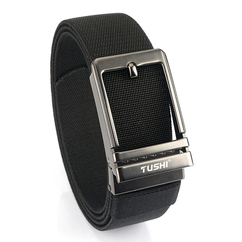 VATLY Herren Stretch-Gürtel 38mm mit Automatik-Schnalle aus Nylon